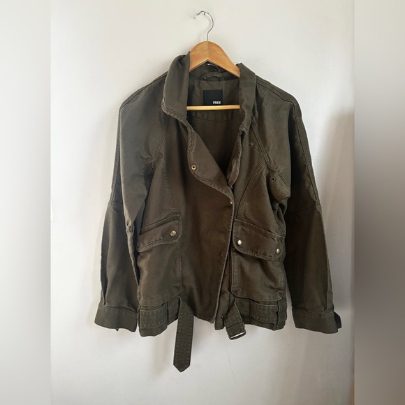 ARTIZIA | Wilfred free Army green belted jacket | size xs - Picture 2 of 5